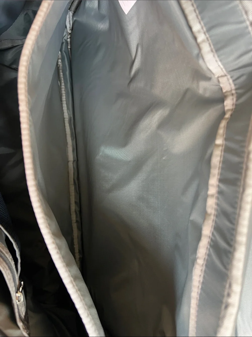 L.L. Bean Black and Gray Men's Messenger Bag with Shoulder Pad